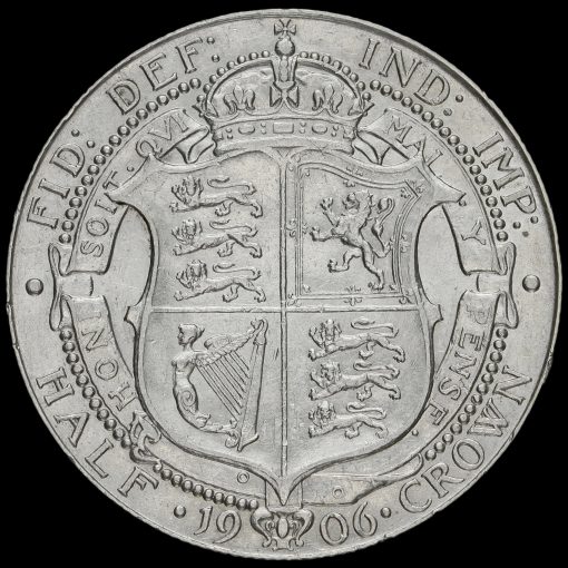 1906 Edward VII Silver Half Crown Reverse