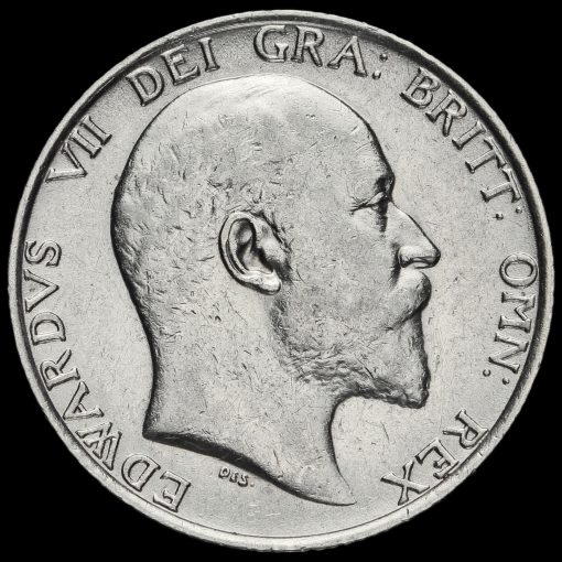 1906 Edward VII Silver Shilling Obverse