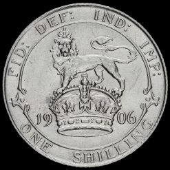 1906 Edward VII Silver Shilling Reverse