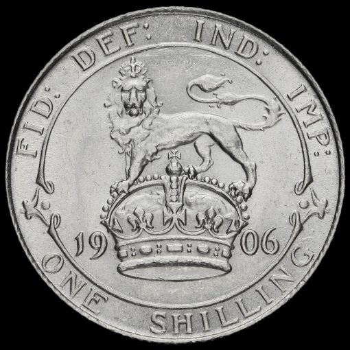 1906 Edward VII Silver Shilling Reverse