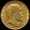 1908 Edward VII Gold Full Sovereign Obverse