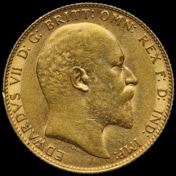1908 Edward VII Gold Full Sovereign Obverse