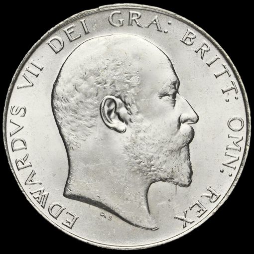 1910 Edward VII Silver Half Crown Obverse