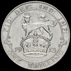 1913 George V Silver Shilling Reverse