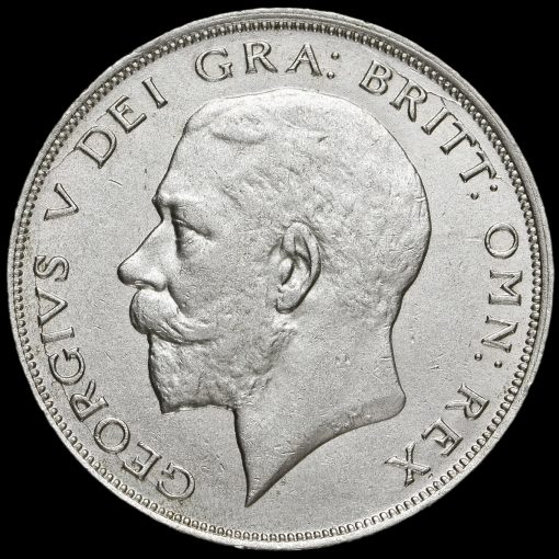 1921 George V Silver Half Crown Obverse