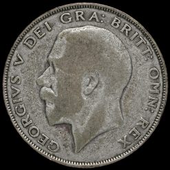 1925 George V Silver Half Crown Obverse