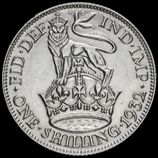 1932 George V Silver Shilling Reverse
