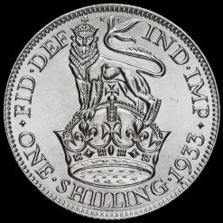 1933 George V Silver Shilling Reverse