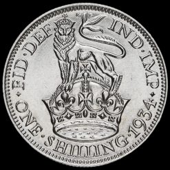 1934 George V Silver Shilling Reverse