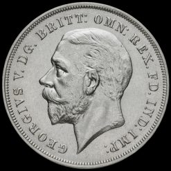 1935 King George V Rocking Horse Silver Jubilee Crown Obverse