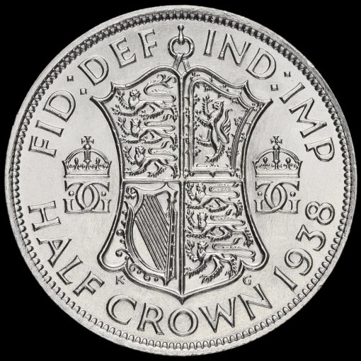 1938 George VI Silver Half Crown Reverse