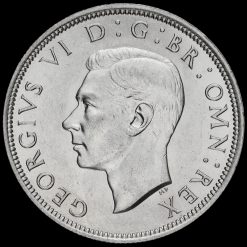 1940 George VI Silver Half Crown Obverse