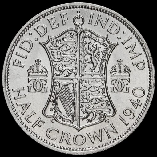 1940 George VI Silver Half Crown Reverse