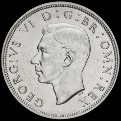 1941 George VI Silver Half Crown Obverse