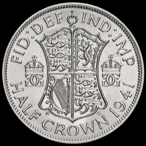 1941 George VI Silver Half Crown Reverse