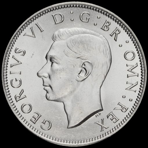 1945 George VI Silver Half Crown Obverse