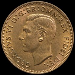 1952 George VI Halfpenny Obverse