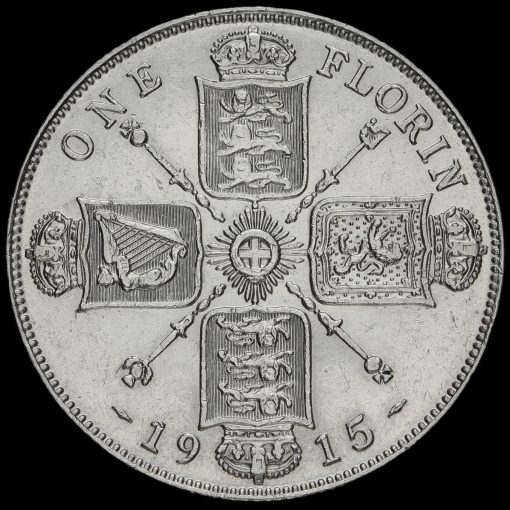 1915 George V Silver Florin Reverse