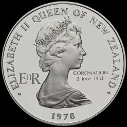 New Zealand 1978 Elizabeth II Silver Proof Dollar Obverse