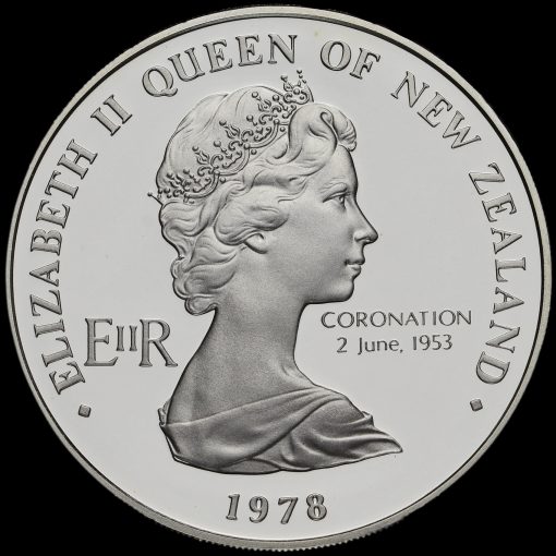 New Zealand 1978 Elizabeth II Silver Proof Dollar Obverse