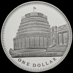 New Zealand 1978 Elizabeth II Silver Proof Dollar Reverse