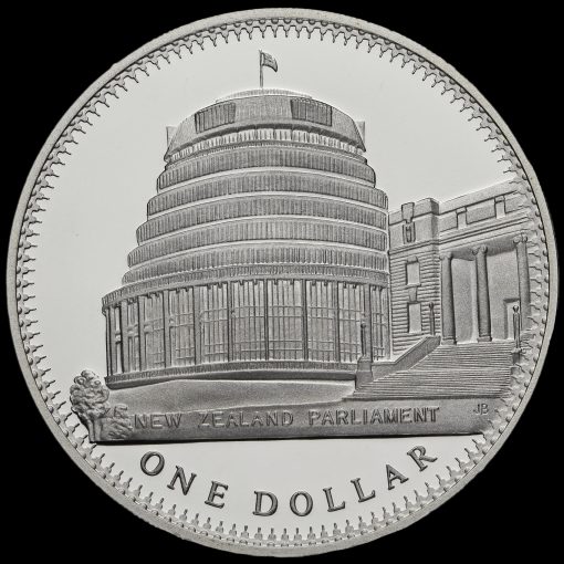 New Zealand 1978 Elizabeth II Silver Proof Dollar Reverse