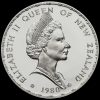 New Zealand 1980 Elizabeth II Silver Proof Dollar Obverse