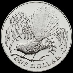 New Zealand 1980 Elizabeth II Silver Proof Dollar Reverse