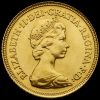 1982 Elizabeth II 22ct Gold Half Sovereign Obverse