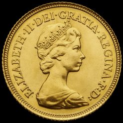 1982 Elizabeth II 22ct Gold Half Sovereign Obverse