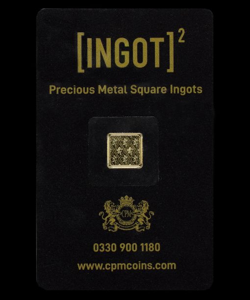 2022 Platinum Jubilee 24ct Pure Gold 1g Square Ingot, Limited Edition - Image 2