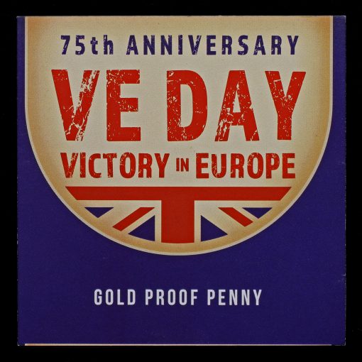 2020 Jersey Gold Proof Penny, 75th Anniversary of VE Day Certificate