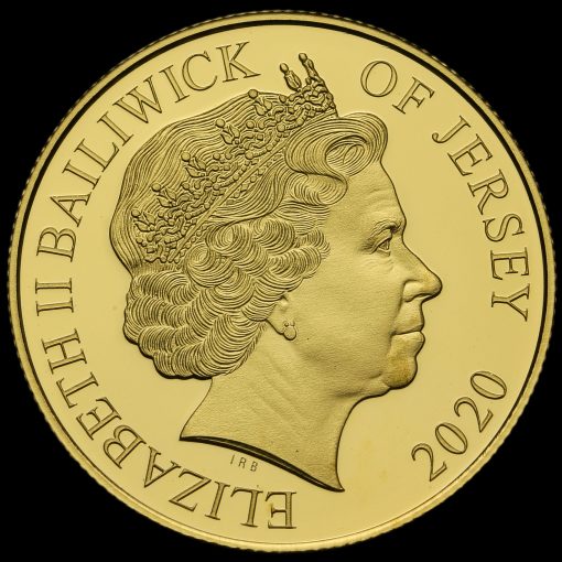 2020 Jersey Gold Proof Penny, 75th Anniversary of VE Day Obverse