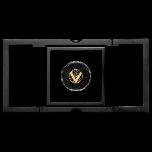 2020 Jersey Gold Proof Penny, 75th Anniversary of VE Day Open Box