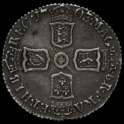 1703 Queen Anne Early Milled Silver Vigo Sixpence Reverse