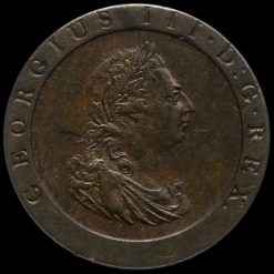 1797 George III Cartwheel Penny Obverse