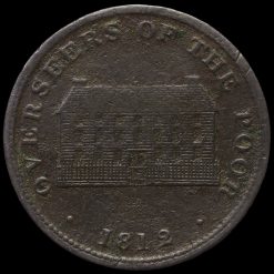 1812 Sheffield Workhouse One Penny Token Reverse