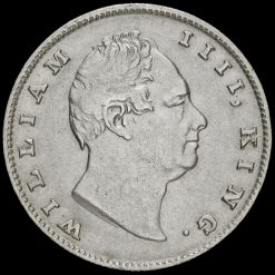 British India 1835 William IV Silver One Rupee Obverse