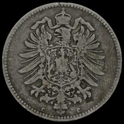 Germany 1874 C Wilhelm I Silver 1 Mark Obverse