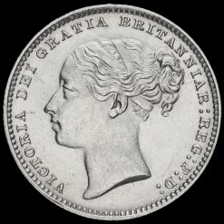 1882 Queen Victoria Young Head Silver Shilling Obverse