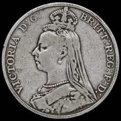 1889 Queen Victoria Jubilee Head Silver Crown Obverse