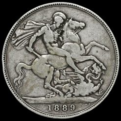 1889 Queen Victoria Jubilee Head Silver Crown Reverse