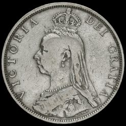 1892 Queen Victoria Jubilee Head Silver Florin Obverse