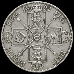 1892 Queen Victoria Jubilee Head Silver Florin Reverse