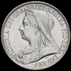 1893 Queen Victoria Veiled Head Silver Florin Obverse