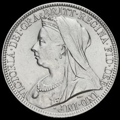 1901 Queen Victoria Veiled Head Silver Florin Obverse