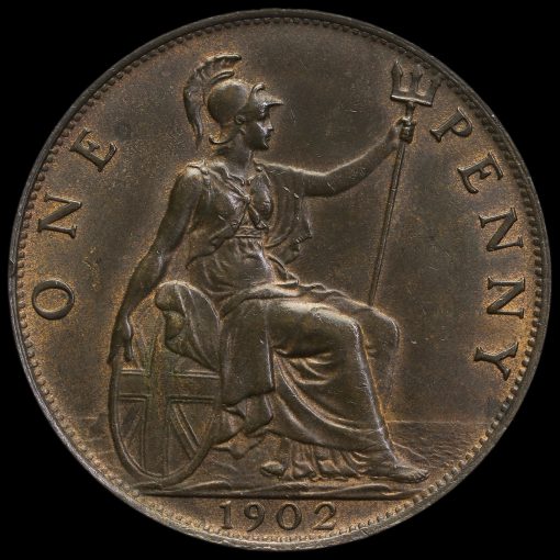 1902 Edward VII Penny Reverse