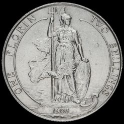 1903 Edward VII Silver Florin Reverse