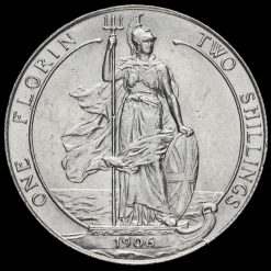 1906 Edward VII Silver Florin Reverse