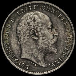 1906 Edward VII Silver Maundy Twopence Obverse